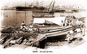 ORAN - PORT LA PECHERIE UN COIN DU PORT